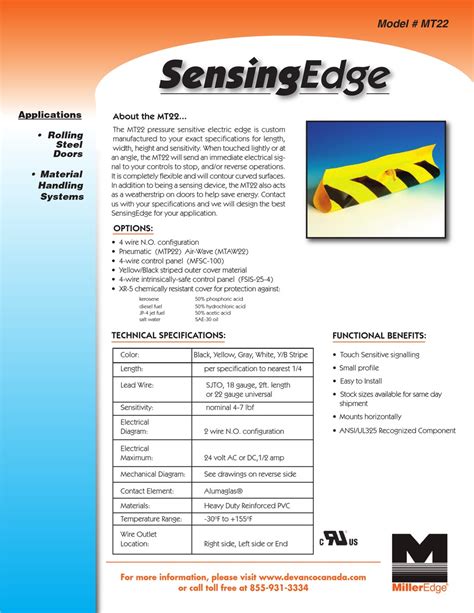 miller edge sensing edge instructions